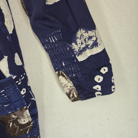 Vintage Chicos Womens Blazer Jacket 1 Large Pockets Business Grandma Western - Picture 6 of 15